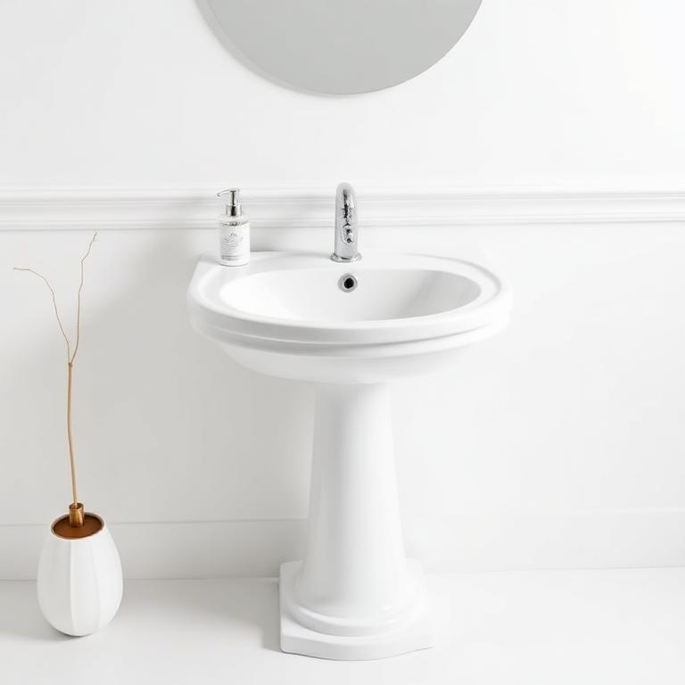 Lavabo con pedestal